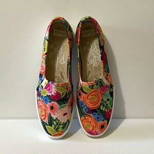 Keds Women's Size 8 Multi-colored Floral Triple Decker Slip-ons
